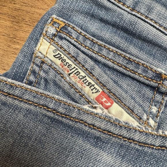 Diesel Jeans Men 32x32 Blue D-MIHTRY Straight Leg Stretch Destroyed Skater 009DG - Picture 6 of 16